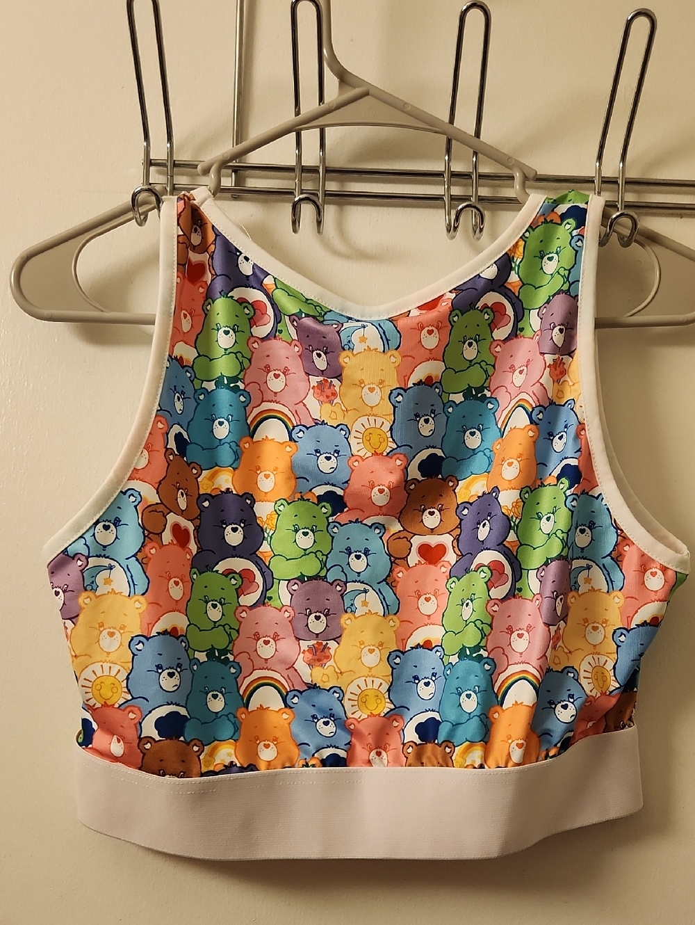Shein × Care Bears Rainbow Multicolor Logo Elastic Crop Top Size L - Picture 7 of 7